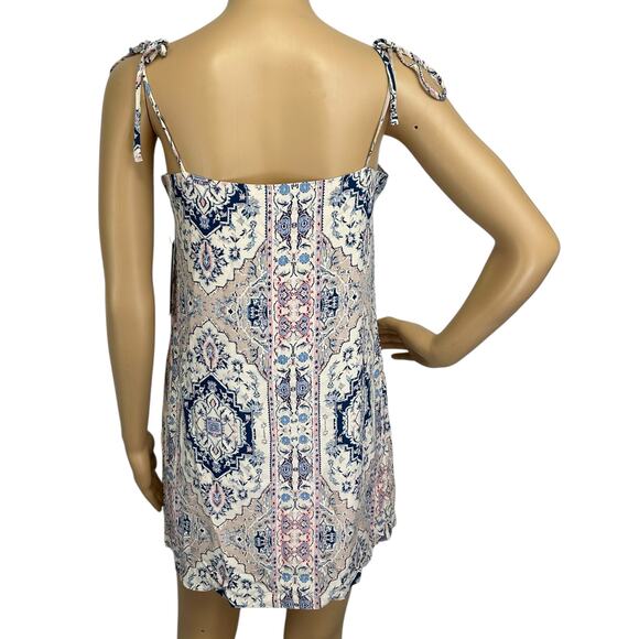 NWT Lulus Tie Strap Printed Mini Dress Size S - Picture 7 of 13